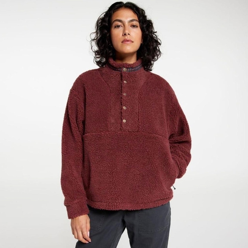 Size S!‎ Alpine Design Women's Burgundy Fleece Sherpa